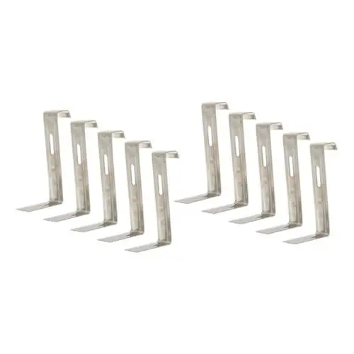 Produktbild: Lurrose 10stücke Fliesenclips Aus Edelstahl Anti-rutsch Dachziegel Befestigungsklammern Für Stabile Halterung Von Dacheindeckungen Robust Und Langlebig Rückhaken-design