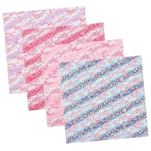 Produktbild: Lurrose 12 Blätter Rustikales Patchwork Sommerdecken Quilten Von Quadraten DIY Tuch Japanische Quiltquadrate Patchworkdecke Scrapbooking-Tuch Blumenquiltquadrate Quiltzubehör Stoff
