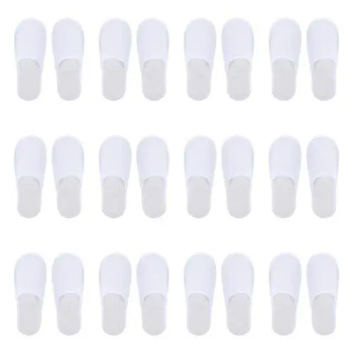 Produktbild: Lurrose 12 Paar Spa Slipper Set Einweg-Hausschuhe Spa Hotelslipper Einwegpantoffeln Weiße Hausschuhe Gäste Hausschuhe SPA Pediküre Salon