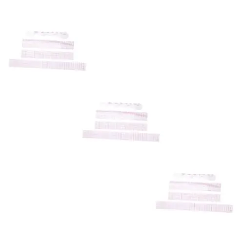 Produktbild: Lurrose 12 Stk Schneidelineal Quiltlineale Nählehre Modedesigner-herrscher Quiltzubehör Designer-lineal Metrisches Lineal Lineal Muster Lineal Geformtes Nählineal Rosa Plastik