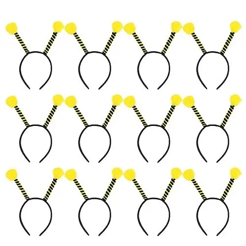 Produktbild: Lurrose 12 Stück Bienen Antennen Tier Stirnband Bienen Haarreifen Bienen Kostüm Kopfbedeckung Für Party Halloween Karneval