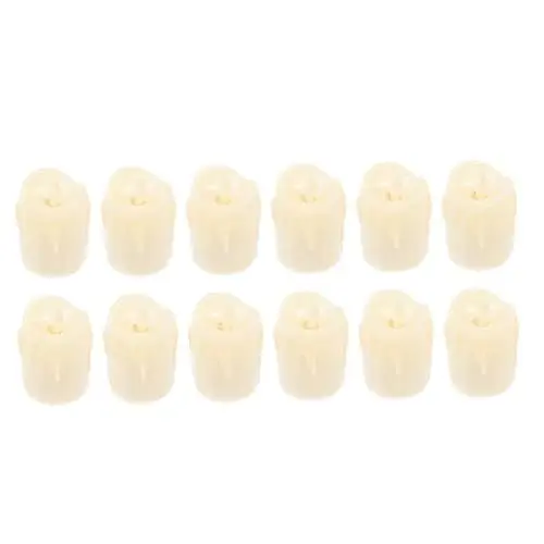 Produktbild: Lurrose 12 Stück Teiliges LED Kerzenlampen Flammenlose Energiesparende Dekorative Lichter für Hochzeiten Partys und Festliche Anlässe Warmes Licht für Haustiere