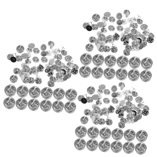 Produktbild: Lurrose 150 Sätze Schmetterlingsnadel Krawattennadeln zum Basteln -Kupplungsstiftsicherungen Etiketten Rucksack Pin-Backs-Verriegelung Pin-Zubehör Revers Pin