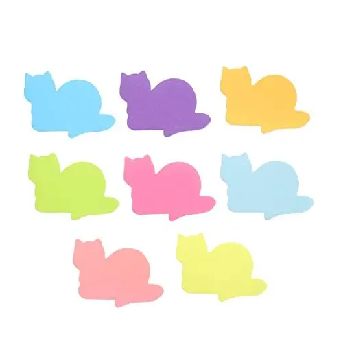 Produktbild: Lurrose 16st Haftnotiz Aufkleber Mit Katzennotiz Selbstklebender Notizwürfel Tier-notizblock Regenbogen Notizblock Schülernotizen Süße Seitenflaggen Papier Einkaufen Haustier Gerades Korn