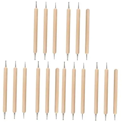 Produktbild: Lurrose 3 Sets Ton-werkzeug-set Punktierstift Zum Schnitzen Bildhauen Modellieren Trimmen Keramik-ton-werkzeug-set 6 Stück X 3