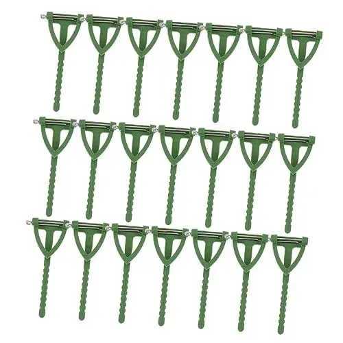 Produktbild: Lurrose 1 Satz 100 Stück Corsagenmaterial Selber Machen Trauzeugen Blumenstift Diy Brosche Bouquet Pin Boutonniere Aus Kunststoff Braut- Bräutigam Plastikclip Kleidung