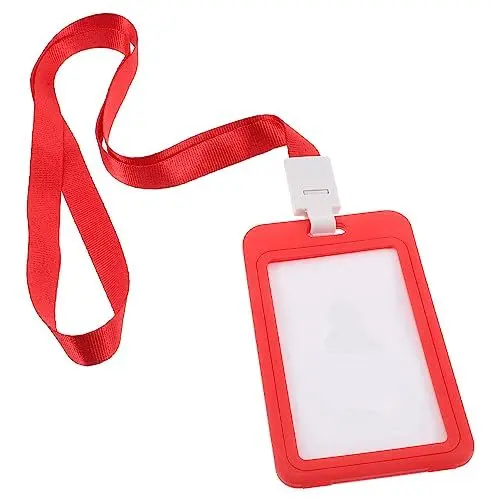 Produktbild: Lurrose 1 Satz Hülle für Studentenausweise Kartenhalter Kreditkarten-Schutzhüllen Ausweishülle card sleeves karten sleeves netter Kreditkarteninhaber Studentenkartenschutz Plastik rot