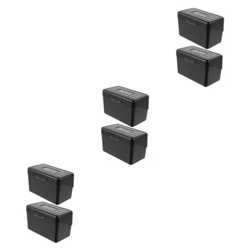 Produktbild: Lurrose 1 Satz Karton Aufbewahrungsdose Storage Boxes Büro Organizer Kartenbox Card Holder Für Karten Halter 3x5 Namenskarten-organizer Visitenkarten-display Pp Black 2st