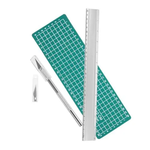 Produktbild: Lurrose 1 Satz Schneidwerkzeugsatz Schneidplatte Schnittunterlage Nähen Selbstnähmatte Schneidebrett Aus Stoff Selbstheilende Matte Schneidematten Zum Nähen Gravurmatte Planke Gummi Green