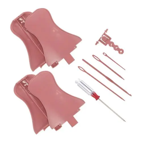 Produktbild: Lurrose 1 Satz Strickmaschine Strickmaschine Häkelmaschine Strickmaschinenzubehör Strickersatz Strickmaschinenwerkzeuge Kleines Strickwerkzeug Strickmaschinen-set Bausatz Metall Garn Schal