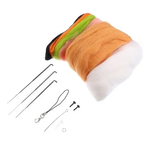 Produktbild: Lurrose Wollfilz-bastelset Nadelfilz-Sets für Erwachsene Jungen und Mädchen Komplettes Filzset Entzückende Filztiere 1 Set