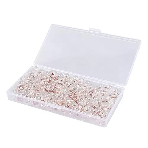 Produktbild: Lurrose 1 Stecknadeln für die Karte Korkplatte Push-Pin-Clip magnetischer Druck Schulbedarf klare Reißnägel Weltkarte büroartikel reißzwecke bürobedarf schulmaterial Büro-Pinnnadeln Yellow