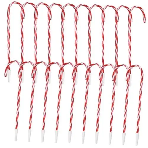 Produktbild: Lurrose 20St Kugelschreiber hängende Gelstifte weihnachtliche Schreibstifte schreibkladde ballpoint pen dekorierstift Stifte zum Thema Weihnachten Tintenstifte aus Zuckerstangen Plastik