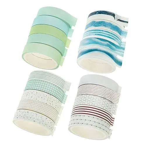 Produktbild: Lurrose Washi-tape Für Scrapbooking 4 Packungen Je 5 Rollen 3 M Länge Dekoratives Washi-tape Für Tagebücher