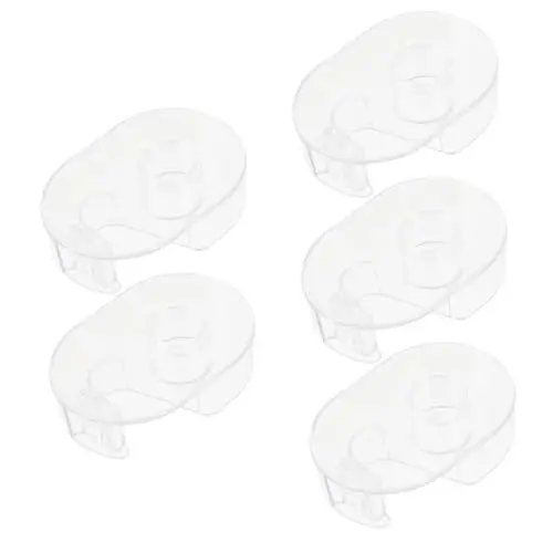 Produktbild: Lurrose 20 Stk Papier Halter Anti-rutsch-klebebandspender Dekoratives Klebeband Bandschneider Für Verpackung Klebeband Schneidemaschine Anti-rutsch- Unsichtbares Klebeband Plastik