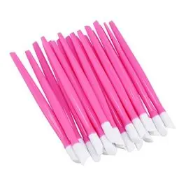Produktbild: Lurrose 20 Stücke Nagelhautschieber Gummi Reinigungsstift Dead Skin Cleaner Peeling Peeling Nail Art Maniküre Werkzeug (Rosa)