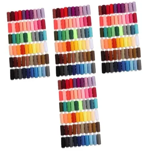 Produktbild: Lurrose 240 Rollen 60 Farben Nähgarn Stickerei-nähmaschine Kleidung Repariert Nähzeug Garnspulen Faden Zum Nähen Nähgarn Von Hand Versäuberungsfaden Polyester Gestickt Stickmaschine