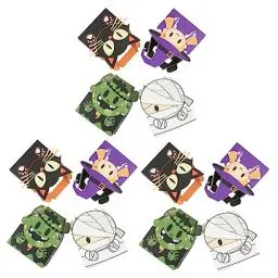 Produktbild: Lurrose 24Er Karton Halloween-Keksbox Halloween-Boxen kreative Süßigkeitenhüllen halloween snacks halloween naschen papierbox Süßigkeitenbehälter für Halloween Halloween-Papierschachteln