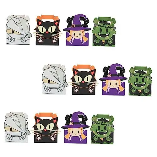 Produktbild: Lurrose 24 Stücke Halloween Mummy Candy Boxen Behandeln Lagerung Halloween Kreative Candy Papier Handwerk Boxen