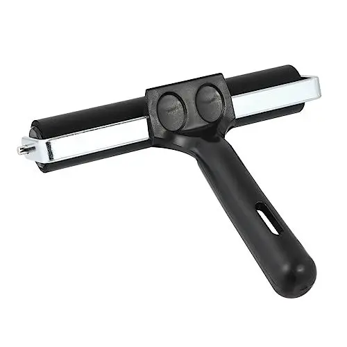 Produktbild: Lurrose 2St Druckwalze Farbwalze Brayer-Walzen zum Basteln Auto-Tools Tapetenkleister Bandrolle bastel Materialien handwerkzeug Stempelwalze Brayer für Stempelfarbe Gummi Black