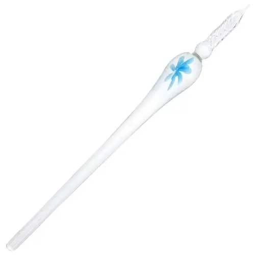 Produktbild: Lurrose 2St Kugelschreiber aus Glas Stifte Glasstift dekorierstift weihnac aufe pens Tintenstift tauchen Tintenwaschstift schmücken Dip-Pen aus Kristallglas dekorativer Tauchstift Sky-blue