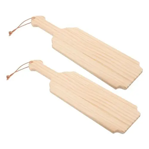 Produktbild: Lurrose 2St Sushi-Serviertablett Teetablett aus Holz Holzpaddel-Bruderschaft Handwerkliches Paddel dekorative hängende Verzierung Paddel für Wand andere Holzprodukte schmücken Ornament
