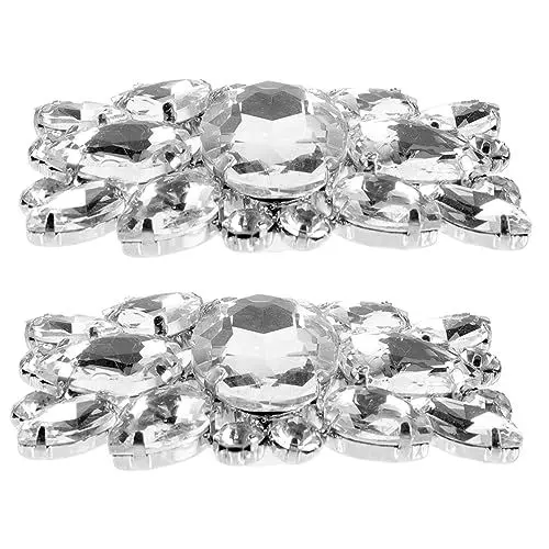 Produktbild: Lurrose Kristall-schuhclips Für Hochzeit Braut-schuhclip-set Strass-schuhdekorationen Für Flache Schuhe Mit Hohen Absätzen