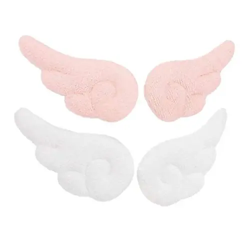 Produktbild: Lurrose 2 Paar Engelsflügel Haarspangen Plüschflügel Haarnadeln Kawaii Haarschmuck für Frauen Mädchen Festival Cosplay