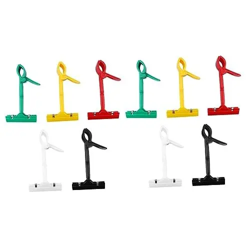 Produktbild: Lurrose 2sets Kunststoff Schildhalter Werbung Display Clip Tag Clip Für Karten Schildhalter Shop Verwenden 5 Stücke * 2