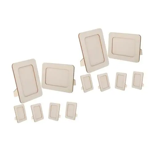 Produktbild: Lurrose 2 Sätze Fotorahmen Aus Holz Rahmen Für Gemälde Holzrahmen Bilderrahmen Aus Holz Holzrahmen Zum Basteln Fotoornamentrahmen Gemälderahmen DIY Fotorahmen 6 Stück * 2