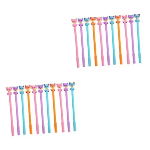 Produktbild: Lurrose 2 Sätze Fuchs Gel Stift Gelstift Gelschreiber Mit Schwarzer Tinte Tierischer Kugelschreiber Textmarker Schüler Mit Tintenroller Einfacher Tuschestift Plastik 11 Stück * 2