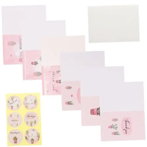 Produktbild: Lurrose 2 Sätze Grußkarten Brautpartybevorzugungen Leere Dankeskarten Danke Hochzeitskarten Gefälligkeiten Danke Karten Kleine Unternehmen Kleine Dankeskarten Dankeskarten Papier