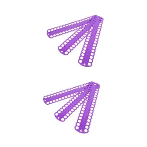 Produktbild: Lurrose 2 Sätze Kreuzstich-Werkzeug Kunststoff-kreuzstichgarn-Organizer Fadentropfen-zahnseide-Organizer Nähfadenhalter Nähgarn-Organizer-Halter Aus Kunststoff Plastik Violet 3 Stück * 2