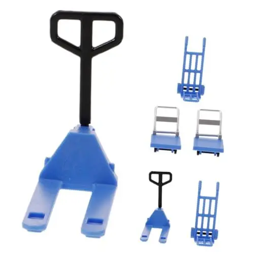 Produktbild: Lurrose Miniatur-bewegungswerkzeug-Spielzeug 6-teiliges Set Mini-Gabelstapler-handrolle für Jungen und Mädchen Konstruktionswerkzeug-modellspielzeug