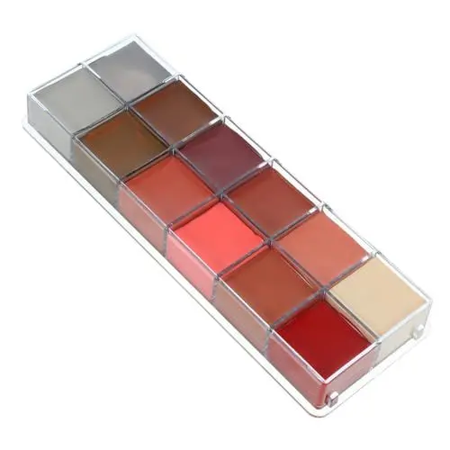 Produktbild: Lurrose 2 Stück 12 Halloween-make-up Spezialeffekt-make-up Gesicht Körperfarbe Malen Schminkpaletten Gesichtsfarbe Für Kinderschablone Halloween-farbe Gesichtsbemalung Für Kinder Gemalt