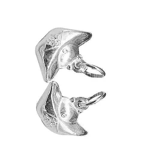 Produktbild: Lurrose 2 Stücke Schmuck Zubehör Stil Silber Barren Charms Halskette Schmuck Machen für Charms Sterling