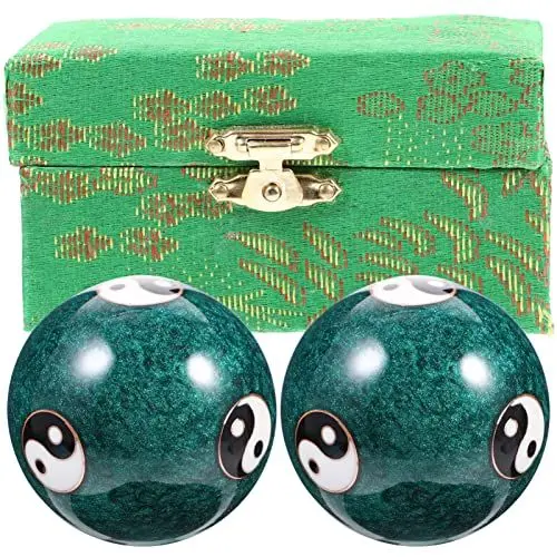 Produktbild: Lurrose 2st Gesundheit Massage Handball Magnetische Baoding-kugeln Physische Bälle Feng Shui Chinesische Medizinbälle Handmassageball -hand Sport Fitness China Cloisonné-emaille