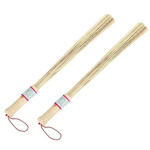 Produktbild: Lurrose 2st Schlägel Aus Bambus Massagehammer Manueller Massagestab Rückenmassagerolle Aus Holz Massagegerät Klopfen Triggerpunkt-beat-massagegerät Akupunkturpunkt Sandstock Haushalt