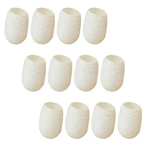 Produktbild: Lurrose 30Pcs Naturseide Kugel Organischen Gesichts- Peeling Seiden Kugeln Kokons zum Waschen von Gesicht Peeling Hautpflege Liefert
