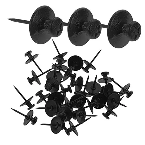 Produktbild: Lurrose 30 Stück Flat Top Pinnnadeln Doppelte Reißzwecken Zinklegierung Dekorative Pinnnadeln Für Pinnwand Korktafel