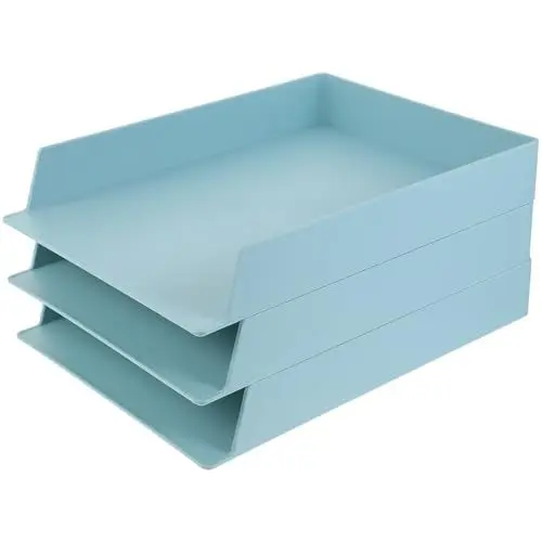 Produktbild: Lurrose Büro 3st Datei Schreibwaren-organizer Büroregal Dokumentenregale Lagercontainer Mappen Lagerregale Bürotisch-organizer Desktop-stift-organizer Abs Green Schreibtischorganizer