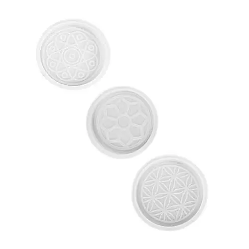 Produktbild: Lurrose Herstellung Von Formen für Tassenmatten Silikonformen 3 Stück Handgefertigt Bastelform