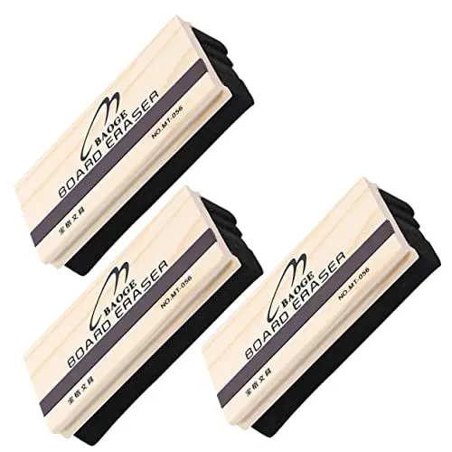 Produktbild: Lurrose 3St sauberer Whiteboard-Radierer Tafelunterlage aus Filz trocken abwischbare Radiergummis für Kinder holztisch reiniger whiteboard cleaner trocken abwischbarer Radiergummi gefühlt
