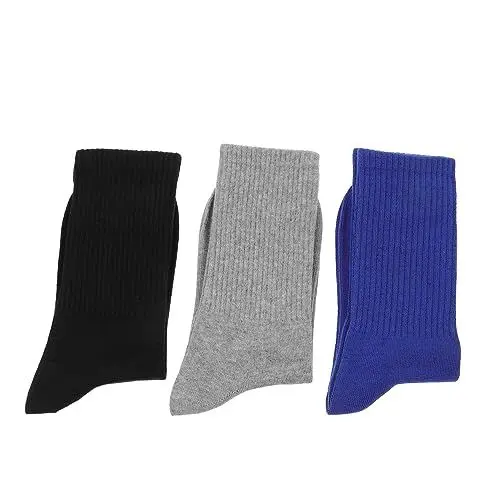 Produktbild: SOLUSTRE 3 Paare Socken Für Männer Sockenschuhe Modesocken Für Herren Lange Strümpfe Männer Lange Socken Hohe Socken Herren Baumwollstrümpfe Atmungsaktiv Baumwolle Männer Und Frauen