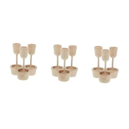 Produktbild: Lurrose 3 Sätze Holzhaus holzdeko für garten für Geschenkideen geschenkideen für Mädchen bastelt Kunsthandwerk für Mädchen DIY-Handwerk hölzern Beige