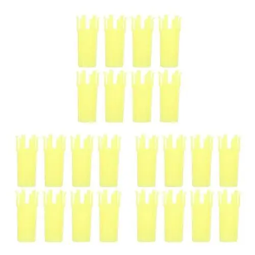 Produktbild: Lurrose 3 Sätze Strickwerkzeug Für Gummibänder DIY Strickwerkzeug Gummiband Handwerk Armband Handwerkzeug DIY Stricken Werkzeug Rundstrickmaschine Webstuhl Wollseil Abs Yellow 10 Stück * 3
