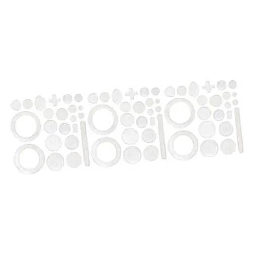 Produktbild: Lurrose 3 Sätze À 22 Stück Wanhua-Herrscher Kind Zeichen Spielzeug Kurvenlineal DIY plastiktisch Plastic Kinderspielzeug Schimmel Lineal malen Multifunktionslineal verriegeln Spielzeugset