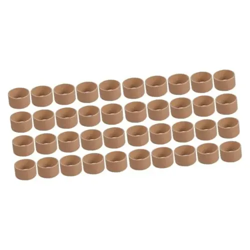 Produktbild: Lurrose 40 STK Weißer Papierkern Runde Pappröhren Aus Pappe Minirollen Kunsthandwerk Für Kleinkinder Pappröhre Selber Machen Papiertücher DIY Lippenstift Tube Kraftpapier