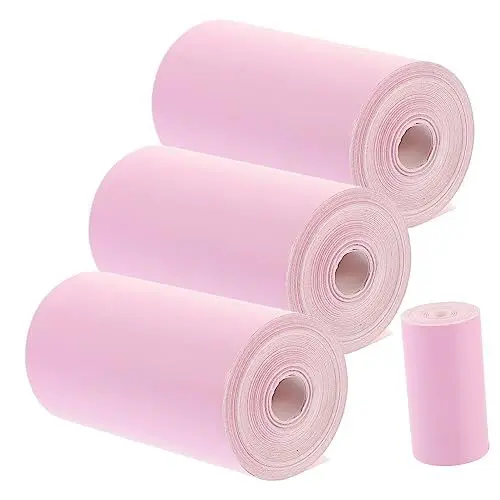 Produktbild: Lurrose 4 Rollen Farbdruckerpapier Farbiges Druckpapier Belegpapier Für Den Drucker Farbiges Druckerpapier Bis Papier Rufen Sie Maschinenpapier An -geldpapier Kreditkarte Miau Maschine