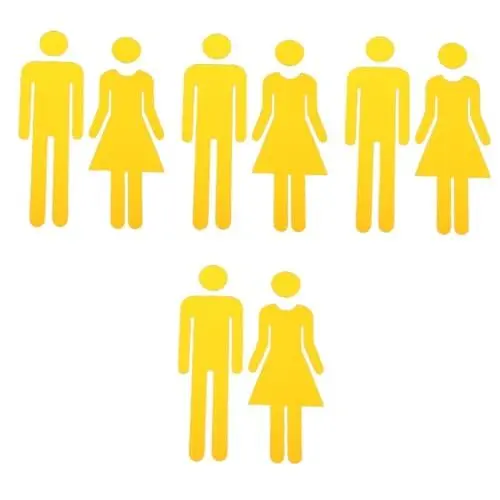 Produktbild: Lurrose 4 Sätze Badezimmerbeschilderung Toilettenidentifikationsmarker Schilder Für Toiletten Toilettenschilder Für Die Tür Waschraum Zeichen Waschraumschild Acryl Golden 2 Stück * 4